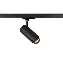 SLV LED 3-phase spot NUMINOS® DALI ZOOM M, 20W, 3000K, 15°, black