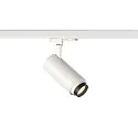 SLV 3-Phasen LED Strahler NUMINOS® ZOOM M, 230V / 500mA, CRi >90, fokussierbar, DALI dimmbar, 20W 4000K 15°-60°, weiß