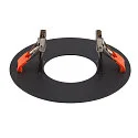 SLV Mounting frame for NUMINOS® XS, 160/70mm, round, black