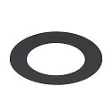 Einbaurahmen für NUMINOS® S, 160/100mm, rund, schwarz