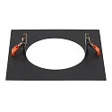SLV Einbaurahmen für NUMINOS® L, 240/150mm, eckig, schwarz