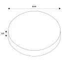 SLV Einbaurahmen für NUMINOS® XL, 240/180mm, rund, schwarz