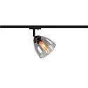 1-Phasen Strahler PARA CONE GL GU10, transparent, schwarz