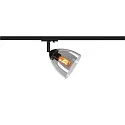 SLV 1-Phasen Strahler PARA CONE GL GU10, transparent, schwarz