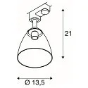 SLV 3-Phasen Strahler PARA CONE GL GU10, transparent, Bambus