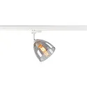 3-Phasen Strahler PARA CONE GL GU10, transparent, weiß