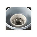 SLV Außenwandleuchte GRAFIT, IP44 IK02, E27, rund, anthrazit / Diffusor in Rauchglas-Optik, satiniert, Standard