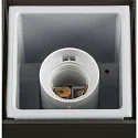 SLV Outdoor Stehleuchte GRAFIT, IP44, eckig, E27, anthrazit / Diffusor in Rauchglas-Optik, satiniert, 90cm