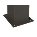 SLV Outdoor Stehleuchte GRAFIT, IP44, eckig, E27, anthrazit / Diffusor in Rauchglas-Optik, satiniert, 90cm