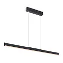 SLV LED Pendelleuchte ONE LINEAR 100 PHASE UP/DOWN, 104cm,600mA, 24W 2700/3000K 1280lm, CRi >90, dimmbar, schwarz