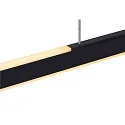SLV LED Pendelleuchte ONE LINEAR 100 PHASE UP/DOWN, 104cm,600mA, 24W 2700/3000K 1280lm, CRi >90, dimmbar, schwarz