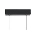 SLV LED Pendelleuchte ONE LINEAR 100 PHASE UP/DOWN, 104cm,600mA, 24W 2700/3000K 1280lm, CRi >90, dimmbar, schwarz
