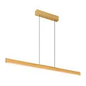 SLV LED Pendelleuchte ONE LINEAR 100 PHASE UP/DOWN, 104cm,600mA, 24W 2700/3000K 1280lm, CRi >90, dimmbar, messing