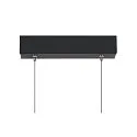 SLV LED Pendelleuchte ONE LINEAR 140 PHASE UP/DOWN, 140cm, 900mA, 35W 2700/3000K 2855lm, CRi >90, dimmbar, schwarz