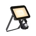 SLV LED Wand-/Deckenleuchte FLOODI M, 100°, 30W, 3000K, 2980lm, anthrazit/transparent