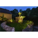 SLV LED Wand-/Deckenleuchte FLOODI M, 100°, 30W, 3000K, 2980lm, anthrazit/transparent