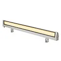 SLV LED Outdoor Wandleuchte VANO WING SP LONG, 120°, 49W, 3000K, 3140lm, CRI80, grau