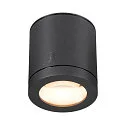 SLV LED Outdoor Deckenleuchte ENOLA OCULUS CL SINGLE, 100°, 11W, 3000/4000K, 1000-1100lm, CRI90, anthrazit