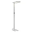 SLV LED Büro-Stehleuchte WORKLIGHT, Up/Down, mit Sensor, 79W 4000K 7600lm 100°/80°, UGR , Silber