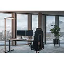 SLV LED Büro-Stehleuchte WORKLIGHT, Up/Down, mit Sensor, 79W 4000K 7600lm 100°/80°, UGR , Silber
