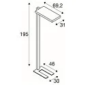 SLV LED Büro-Stehleuchte WORKLIGHT, Up/Down, mit Sensor, 79W 4000K 7600lm 100°/80°, UGR , Silber