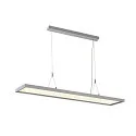 LED Pendelleuchte WORKLIGHT, 80°, 57W, 4000K, 5000lm, dimmbar, silber