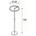SLV LED Stehleuchte ONE STRAIGHT FL, Up&Down, 140°, 22W, 2700/3000K, CRI90, weiß