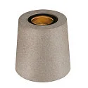 Outdoor Bodenleuchte CONCRETO FL, IP65 IK05, GU10, mit IP-Steckerkabel, Beton / Aluminium, grau, Rund