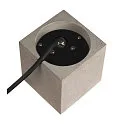 Outdoor Bodenleuchte CONCRETO FL, IP65 IK05, GU10, mit IP-Steckerkabel, Beton / Aluminium, grau, eckig
