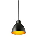 SLV Leuchtenschirm PARA DOME, 30,8cm, IP20, schwarz/gold