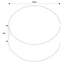 SLV Leuchtenschirm PARA DOME, 30,8cm, IP20, schwarz/gold