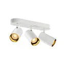 SLV Wand- und Decken-Spotleiste ASTO TUBE TRIPLE, IP20, zylindrisch, 3-flammig, 3x GU10 max. 10W, weiß