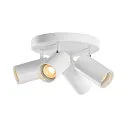 Wand- und Decken-Spot-Rondell ASTO TUBE QUADRUPLE, IP20, zylindrisch, 4-flammig, 4x GU10 max. 10W, weiß