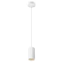 SLV Pendelleuchte ASTO TUBE, IP20, zylindrisch, 1-flammig, 1x GU10 max. 10W, weiß