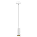SLV Pendelleuchte ASTO TUBE, IP20, zylindrisch, 1-flammig, 1x GU10 max. 10W, weiß