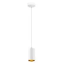 SLV Pendelleuchte ASTO TUBE, IP20, zylindrisch, 1-flammig, 1x GU10 max. 10W, weiß