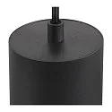 pendant luminaire ASTO TUBE 2 flames, rigid, long GU10 IP20, black dimmable