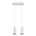 SLV pendant luminaire ASTO TUBE 2 flames, rigid, long GU10 IP20, white dimmable