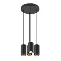 pendant luminaire ASTO TUBE 4 flames, round, rigid GU10 IP20, black dimmable