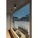 downlight ASTO TUBE cylindrical, rigid, surface-mounted version GU10 IP20, black dimmable