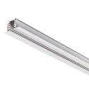 SLV 3-Phasen HV-Einbauschiene S-TRACK PHASE & DALI, IP20, 230V AC, DALI steuerbar, 100cm, weiß
