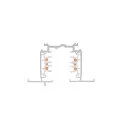 SLV 3-phase recessed track S-TRACK PHASE & DALI 3M DALI controllable, white
