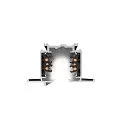 SLV 3-Phasen HV-Einbauschiene S-TRACK PHASE & DALI, IP20, 230V AC, DALI steuerbar, 400cm, schwarz
