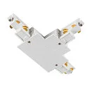 3-phase T-connector S-TRACK PHASE & DALI built-in version, DALI controllable, earth right, earth inside, white