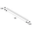SLV Aufbauschiene TRACK 48V, DALI, 1m, IP20, weiß