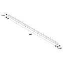 surface-mounted track TRACK 48V DALI controllable, low, black