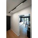 SLV surface-mounted track TRACK 48V DALI controllable, low, black