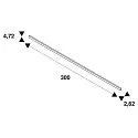 SLV Aufbauschiene TRACK 48V, DALI, tief, 3m, IP20, weiß