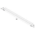 SLV Einbauschiene TRACK 48V, DALI, 2m, IP20, weiß