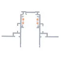 SLV Einbauschiene TRACK 48V, DALI, 4m, IP20, weiß